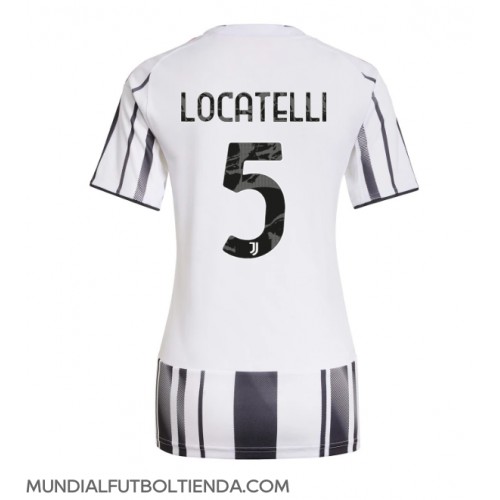 Camiseta Juventus Manuel Locatelli #5 Primera Equipación Replica 2025-26 para mujer mangas cortas